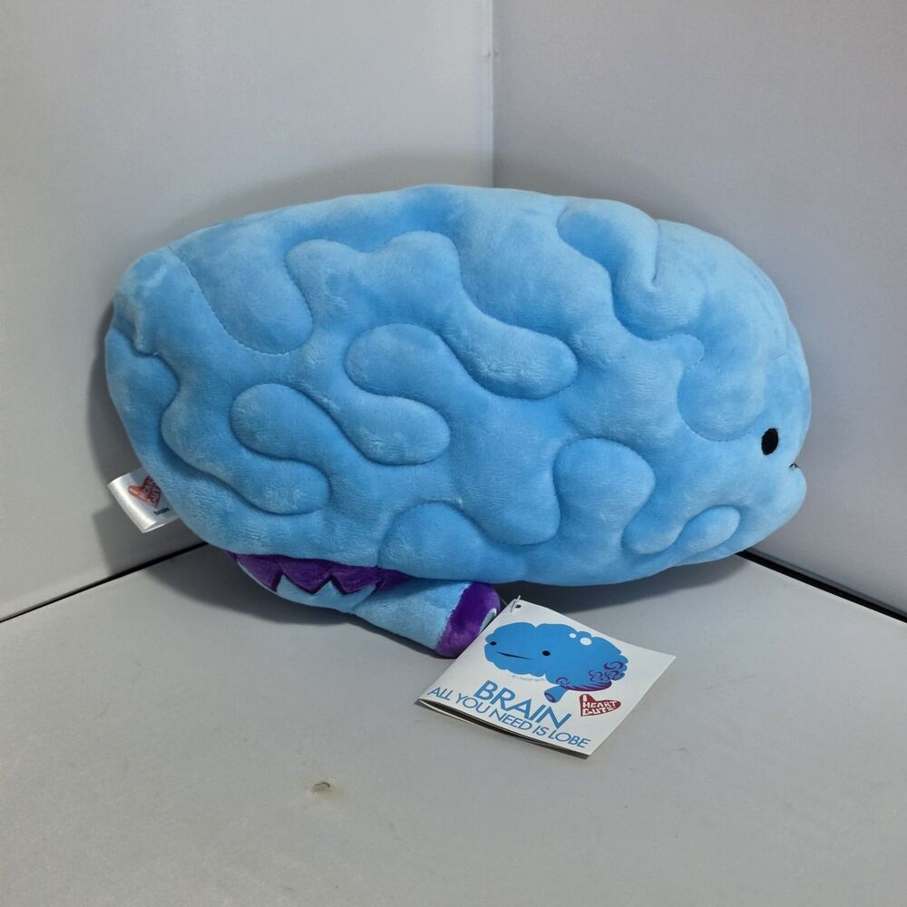 🧠 Big Brain Designer Heart Guts ALL YOU NEED IS LOBE! 12" Stuffed Plush  Doctor